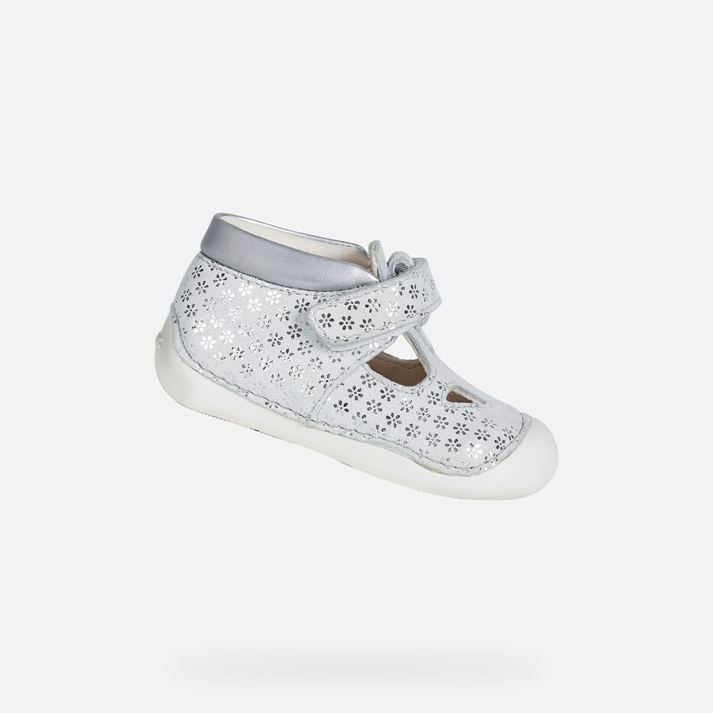 Sandalias Geox Bebe Branco - Tutim Girl - DLPJQ9076